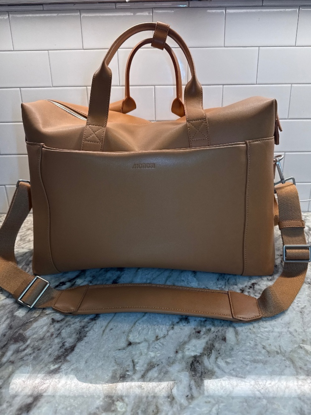 Monos Metro Duffel Tan Vegan Leather